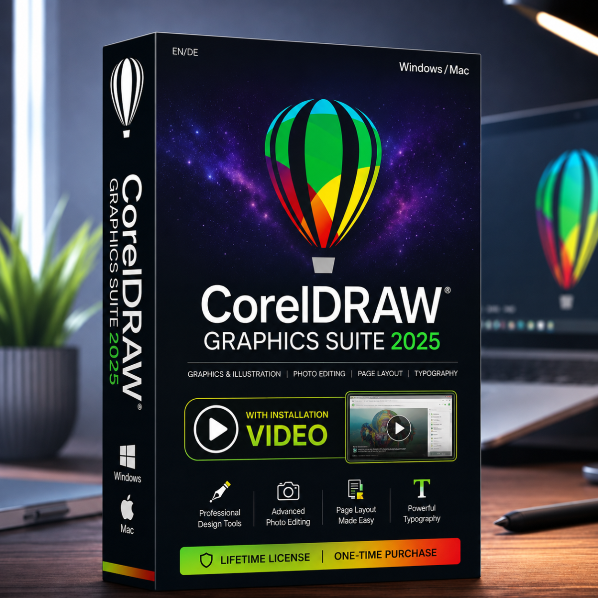 CorelDRAW Graphics Suite 2025 – ( Windows 10/11 Supported)