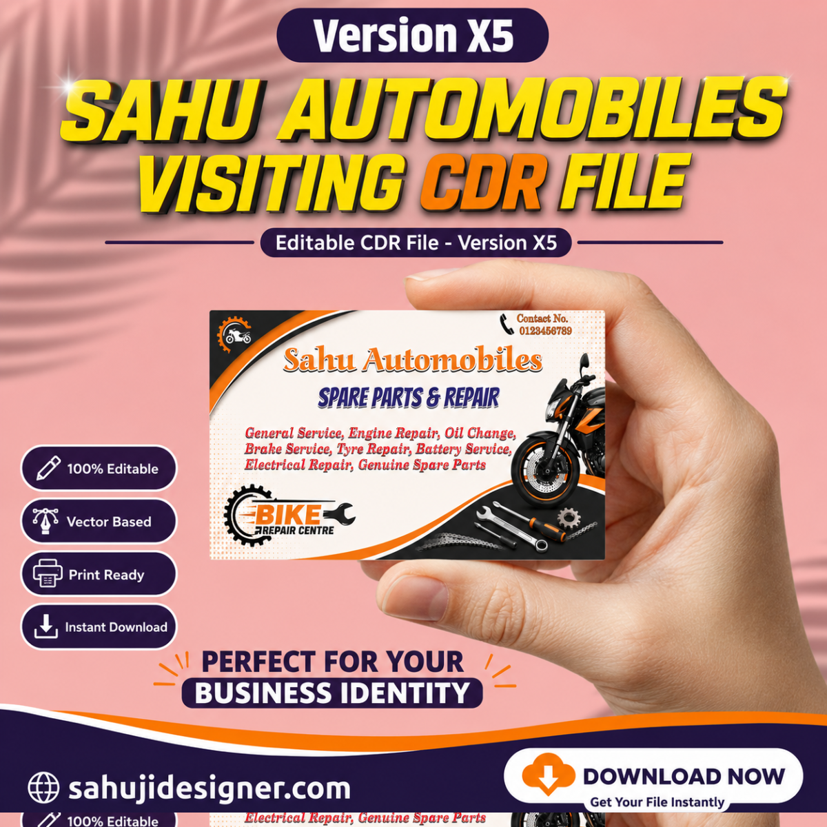 AutoMobiles Visiting Card CDR File