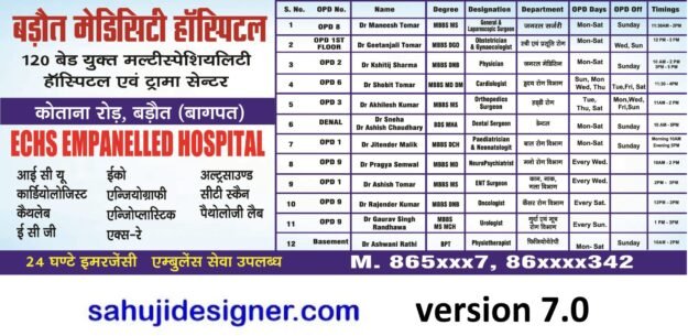 hospital staff details banner psd